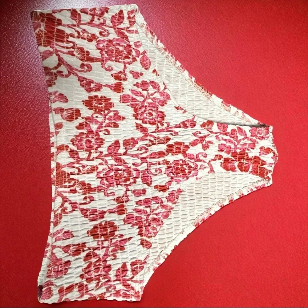 Adorable Girls Smocked Red & White Floral Bikini Set | Size 13Y | NWOT